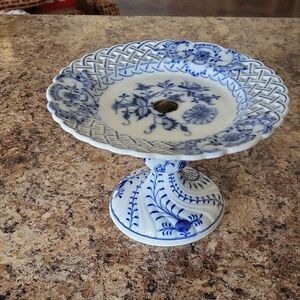 Meissen White and Blue Porcelain Plate